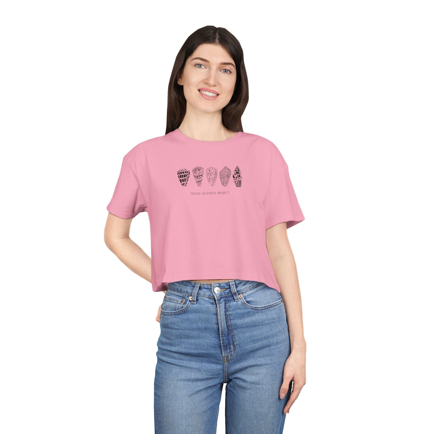 Black Shells/Women's Crop Tee