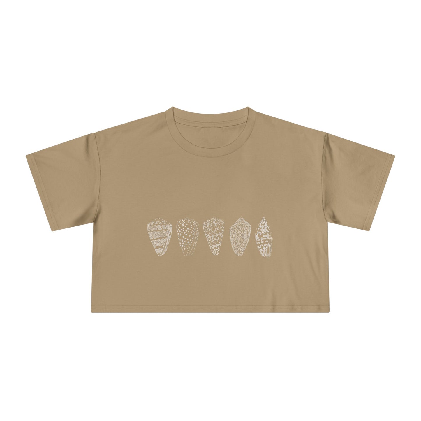 White Shells/Women's Crop Tee