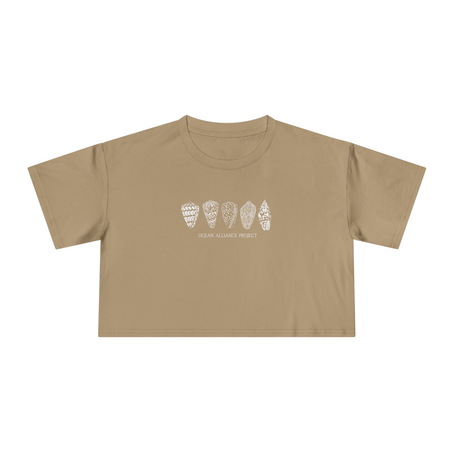 White Shells/Women's Crop Tee