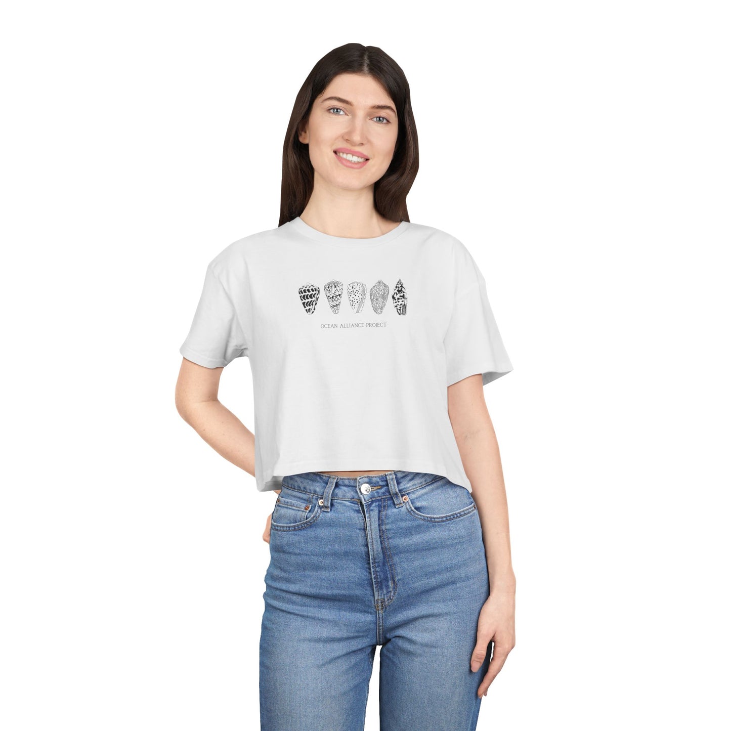 Black Shells/Women's Crop Tee