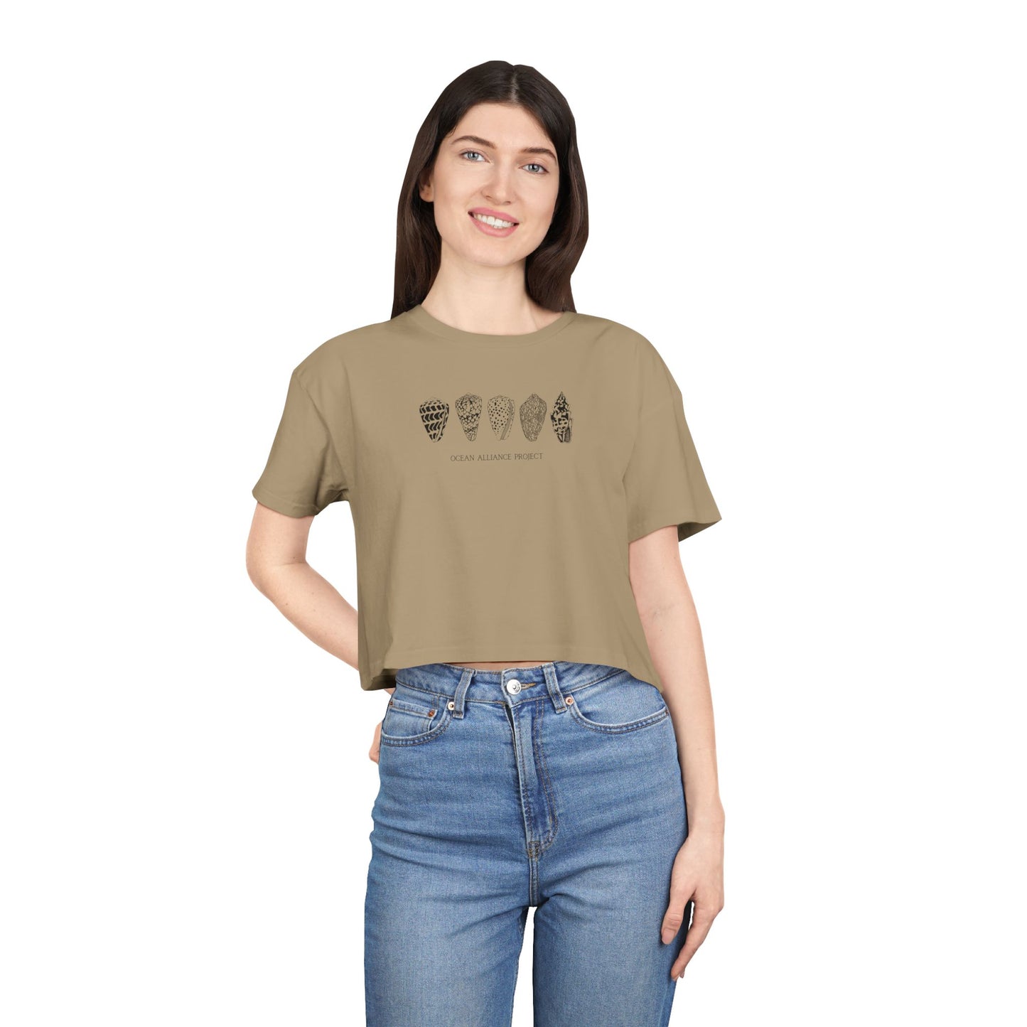 Black Shells/Women's Crop Tee