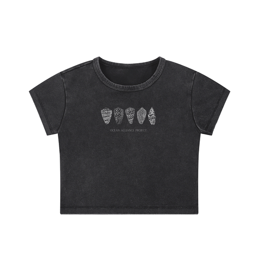 Snow Washed Crop Top