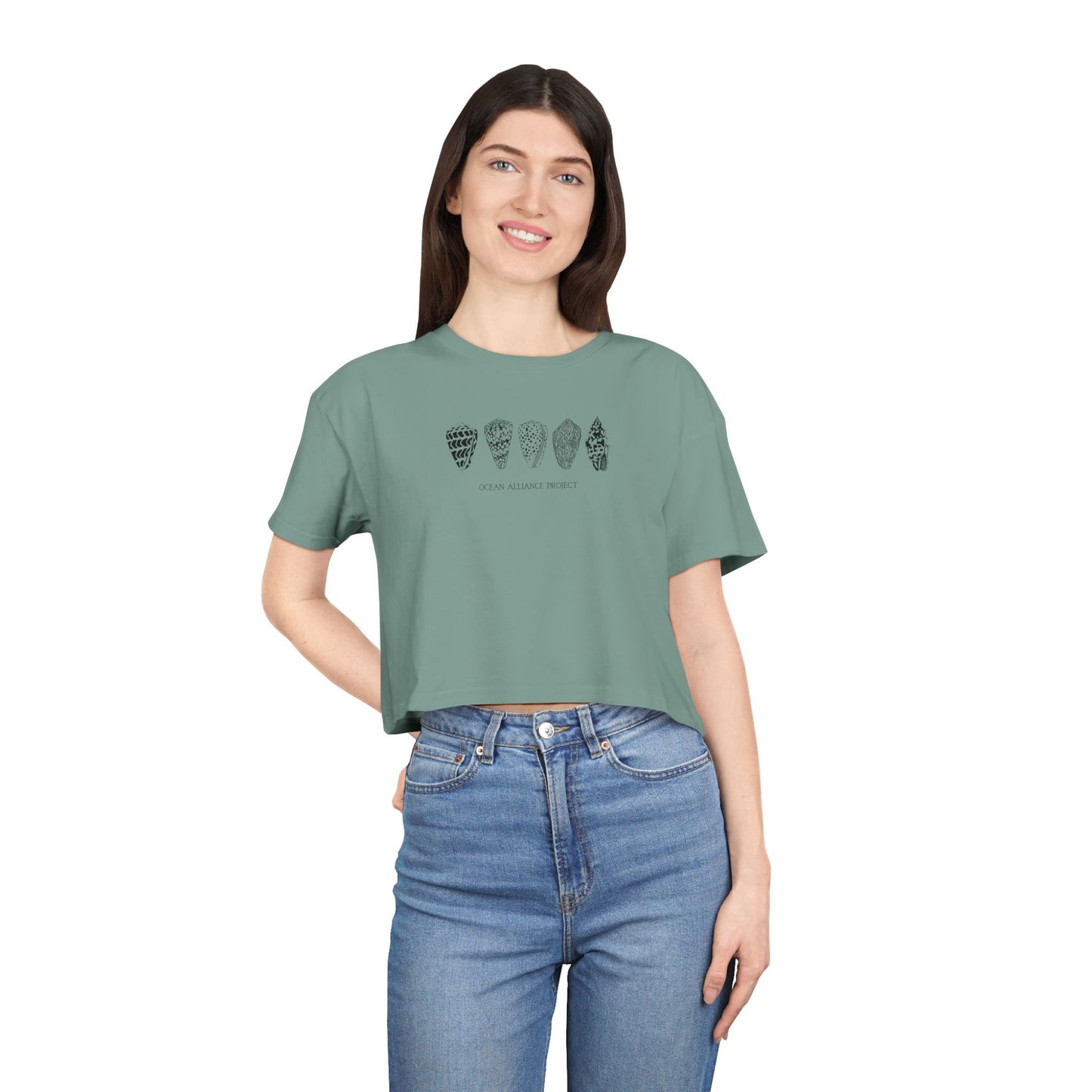Black Shells/Women's Crop Tee