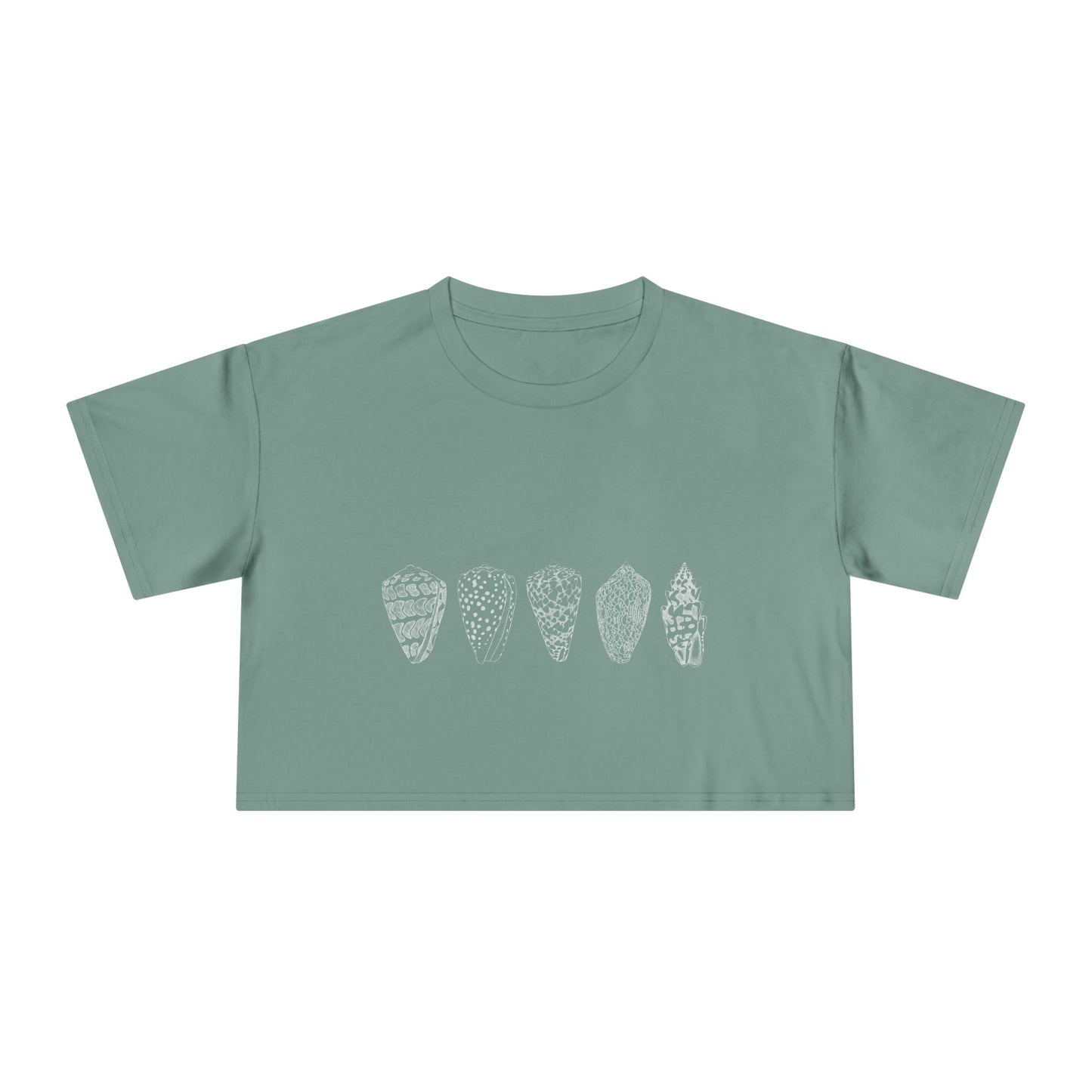 White Shells/Women's Crop Tee