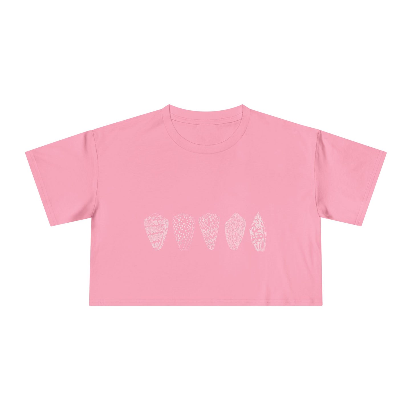 White Shells/Women's Crop Tee