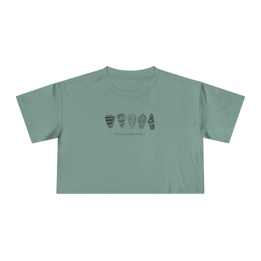 Black Shells/Women's Crop Tee
