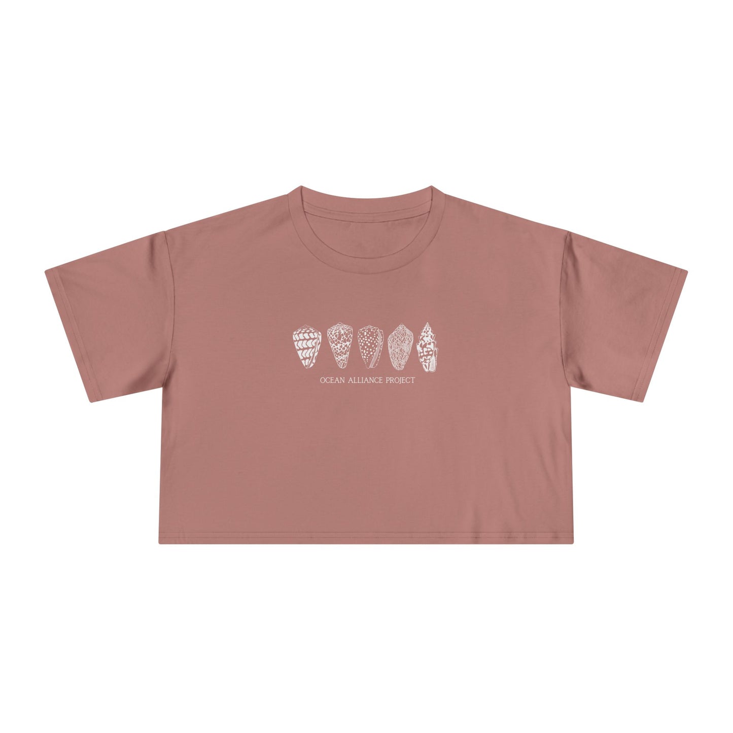 White Shells/Women's Crop Tee